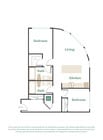 2 Bed, 2 Bath - Apt K