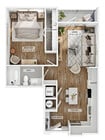 1BR/1BA - A2