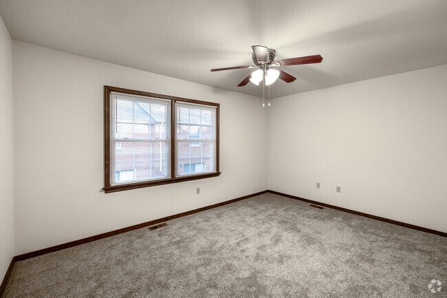2BR, 1 .5BA - 1,080SF - Primary Bedroom