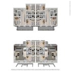 5 Bed Duplex Upper Deck 3D Floorplan