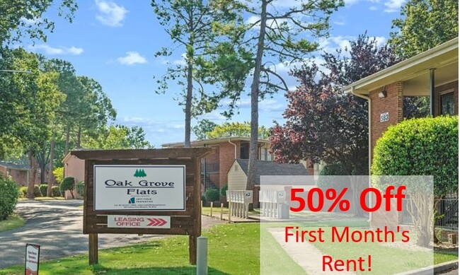 50% off First Month Rent - Oak Grove Flats Apartments