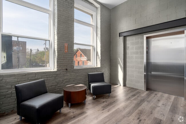 Lobby Seating and Elevator