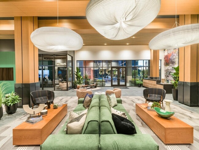 Lobby designed with hotel-style comfort, complete with a coffee bar for your daily pick-me-up.