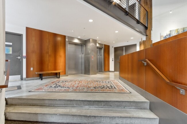 Photo - Chic, urban studio condo in the Pearl—Peaceful, In-unit w/d, 14-ft ceilings, deeded parking