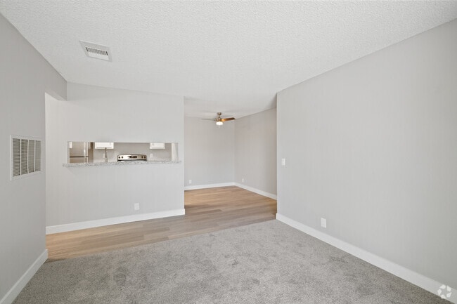 1BR, 1BA - 676 SF - Living Room - The Mews at Dixon Farm