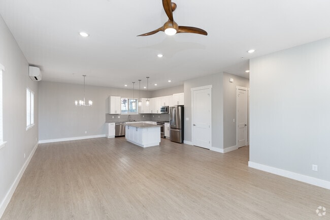 3BR, 2BA - 1,550SF - Kitchen/Living Room
