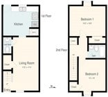 2BR/1.5BA