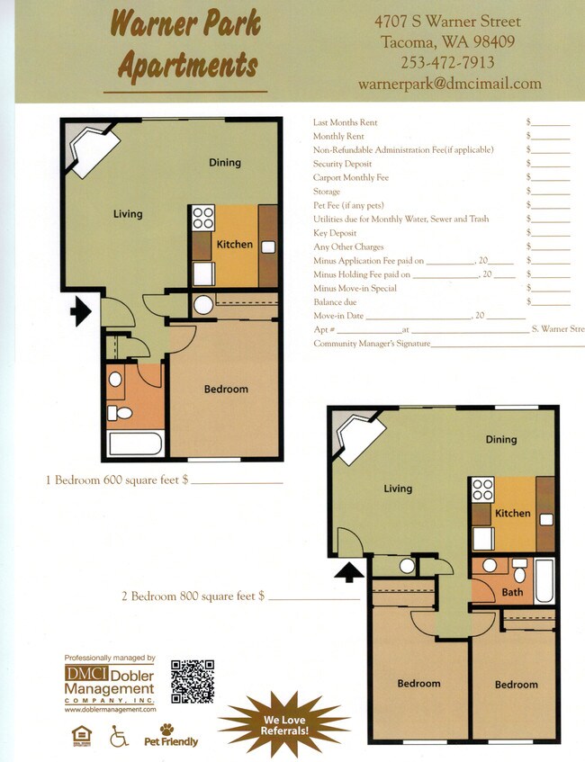 Warner Park Apartments For Rent In Tacoma Wa Forrent Convenient Floorplans Warner Park Apartments