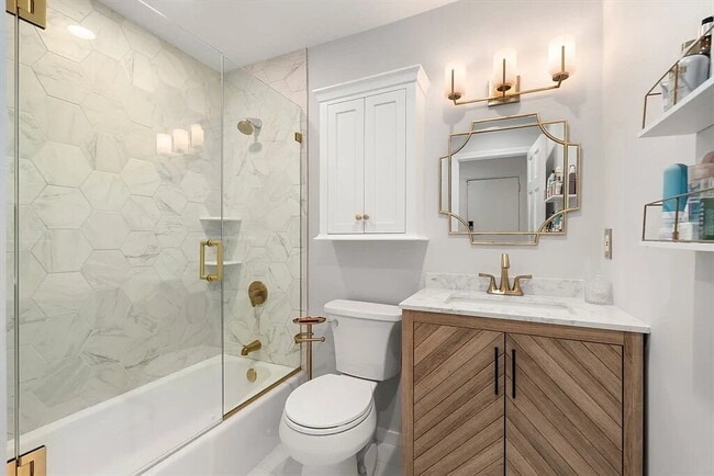 Photo - large One bedroom with three sizable closets and full windows facing the private, fenced-in backy...