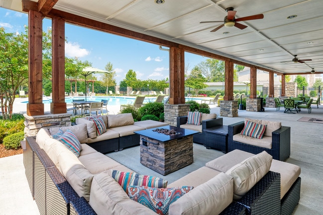 Fire pit with social area