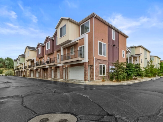 Exterior photo of townhomes