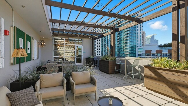 Rooftop deck and lounge