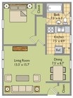 1BR/1BA