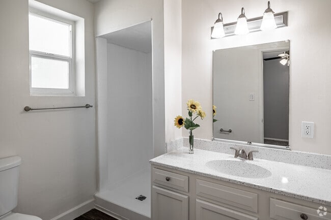 3BR, 2BA - 1,100SF - Primary Bathroom - Somerset plaza