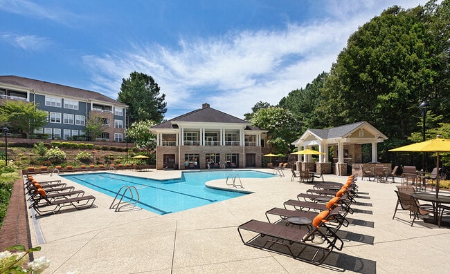 Resort-style Pool with Sundeck - Bexley at Lake Norman Apartments