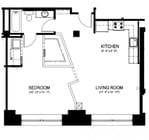 1BR/1BA