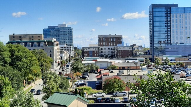 Zoomed view looking east from the balcony - 434 Clinton Pl Unit #604