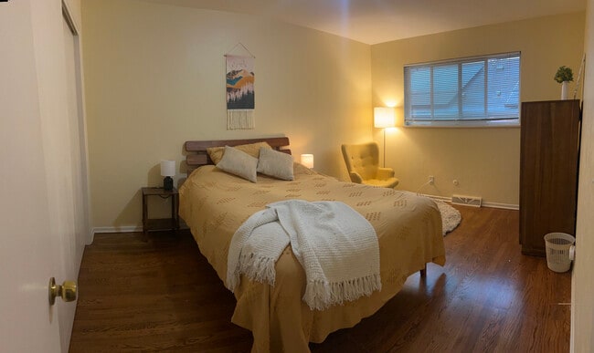 Primary bedroom, space for king and dresser, chair, bedside tables. large double closet. - 1570 Tamarac St Unit 1570 A