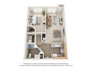 Singleton | 1 dormitorio, 1 baño | 800 pies cuadrados | Apartamentos Morgan Ridge en Winston-Salem