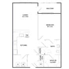 A3B | 1x1 | 761 sq ft