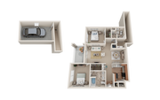 2x2G- View at Legacy Oaks Apartments in Knightdale North Carolina NC Near Raleigh