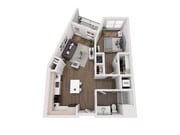 A7 floor plan Aria on the Row