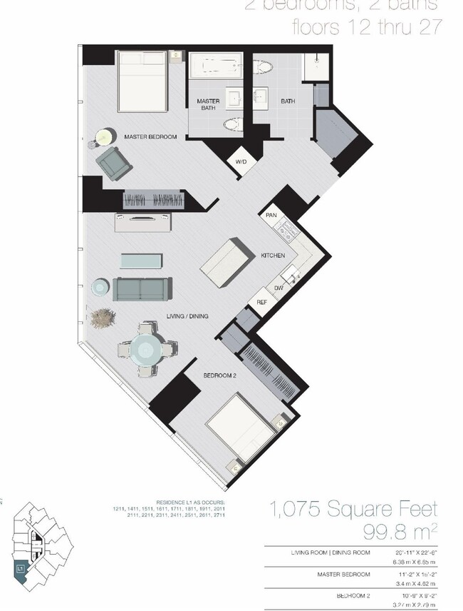 Photo - 77 Hudson St Unit 1411X