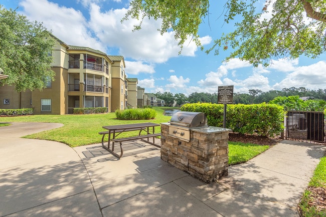 Grilling areas with picnic tables