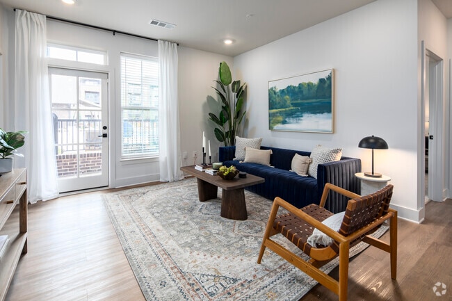 2BR, 2BA - 1,102SF Living Room - Livano Town Madison