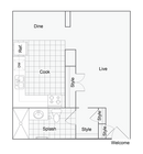 Brady | Studio Floorplan