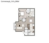 Commeraugh floor plan Waterford Place Apartments