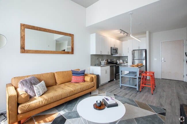 1 BR Unit 1017 Living Room