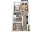 Plan B13 | 1 bedroom + den, 1 bathroom