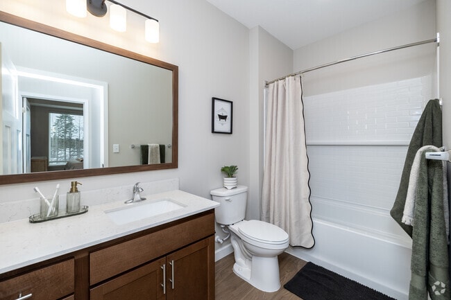 1HAB, 1BA + sala de estar - 886 ft² - Baño