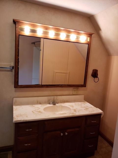 Vanity in the bathroom - 351 Short St House