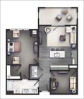A3 Phase 2 One Bedroom 950 sqft