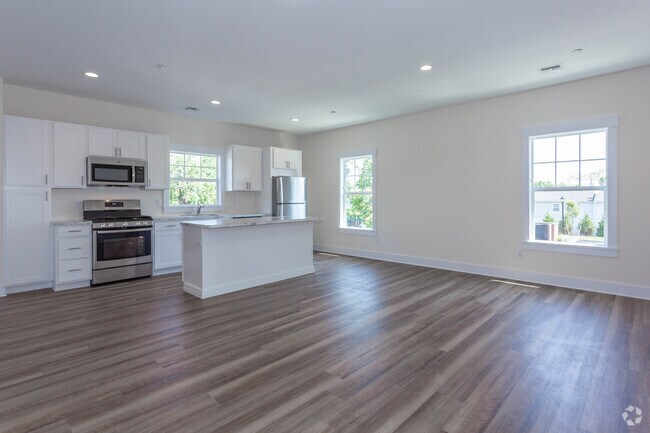 Unit 16- 2BR,1.5BA, 1180SF- Living Room/Kitchen