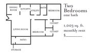 2BR/1BA