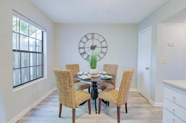 Flexible Dining Space with Oversized Windows