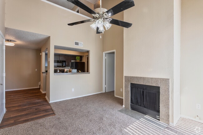 2BR,1BA - 880SF - Sala de estar