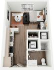 Signature on Grand S1 Studio Floor Plan