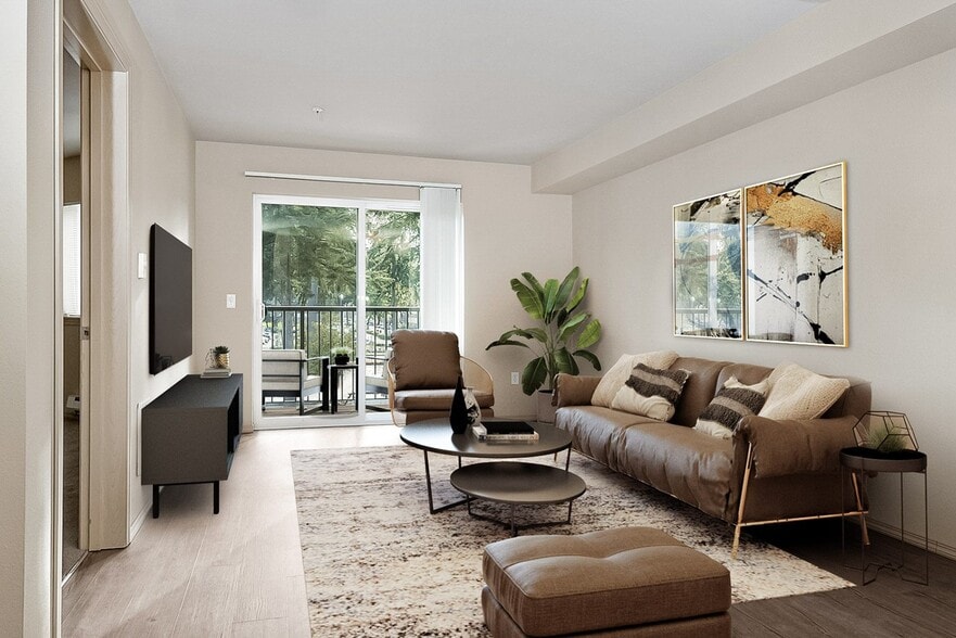 2x2 - 979 SF - Living Room