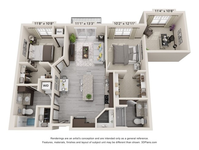 Building Photo - 2 Bdrm + Den/2 Bath, Brand-New Apartment Unit APT. D304