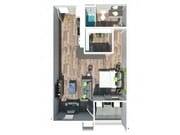 Studio with Balcony