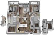 R: 2 bed / 2 bath