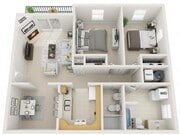 2 bedroom 2 bath