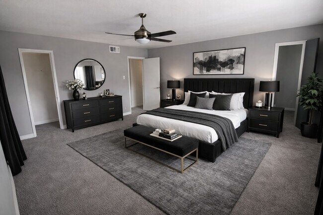Enjoy a cozy night in, in one of our spacious bedrooms
