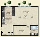 1BR/1BA