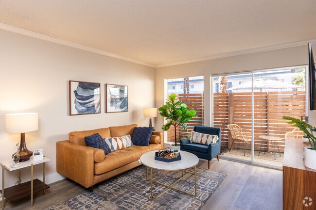 Model 1BR, 1BA -750SF - Living Room - The Heltsley