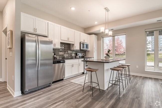 Our kitchens combine functionality and style with plenty of storage and modern appliances to enhance your culinary experience. - The Preserve at Normandale Lake Rental